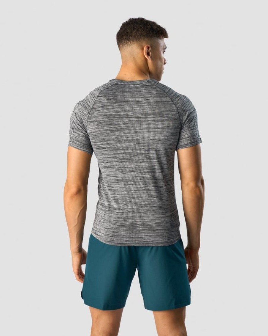 Herre ICIW T-Skjorter | Levitech T-Shirt Raglan Men Light Grey Melange