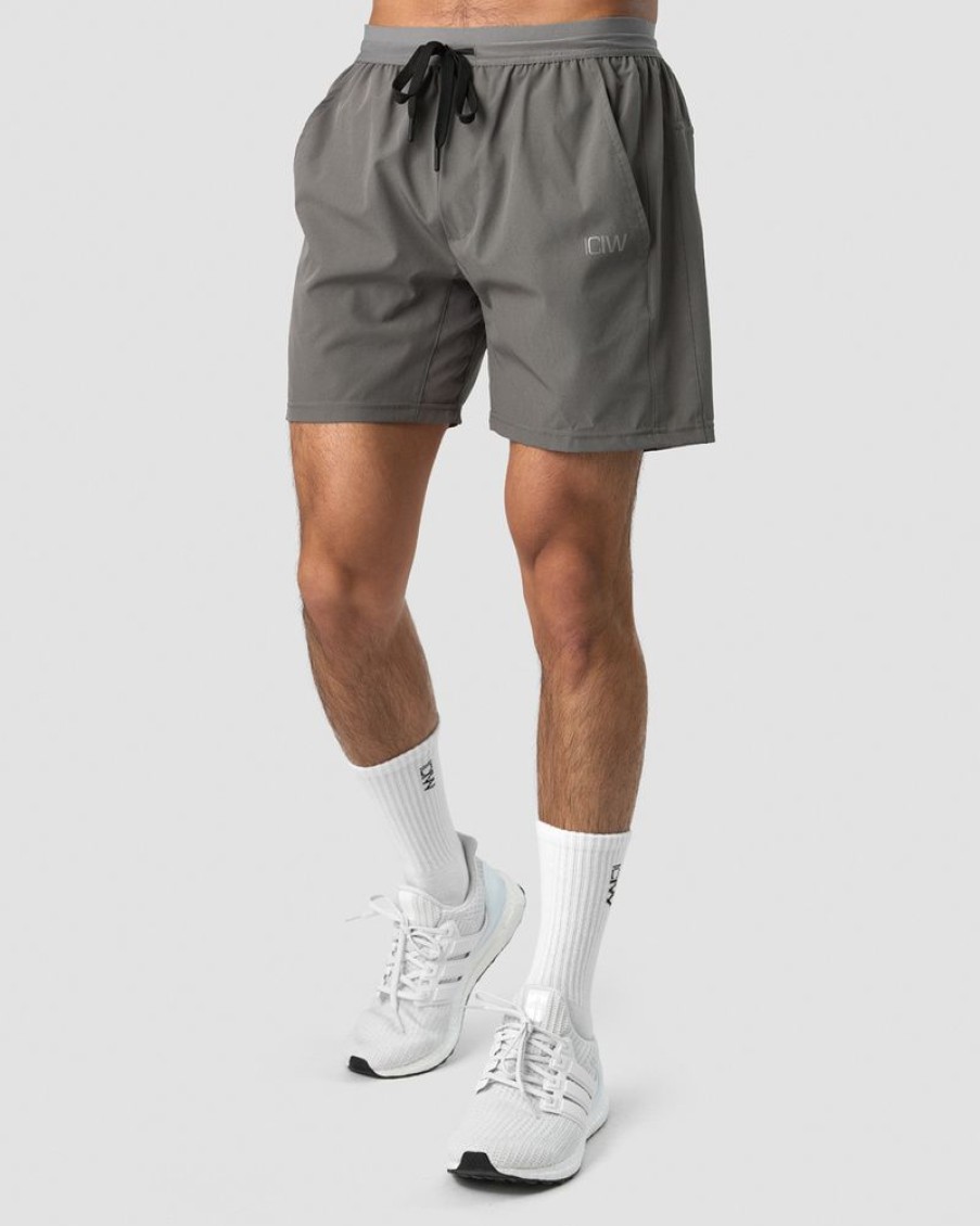 Herre ICIW Shorts | Workout 2-In-1 Shorts Dark Grey