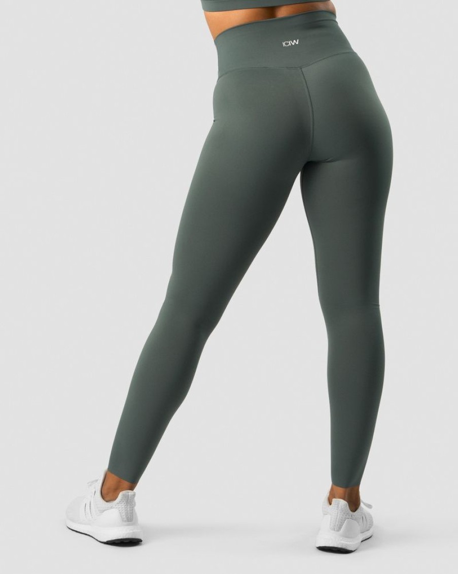 Dame ICIW Tights & Leggings | Nimble Tights Elm Green