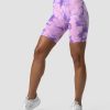 Dame ICIW Seamless | Define Seamless Tie Dye Biker Shorts Purple Breeze