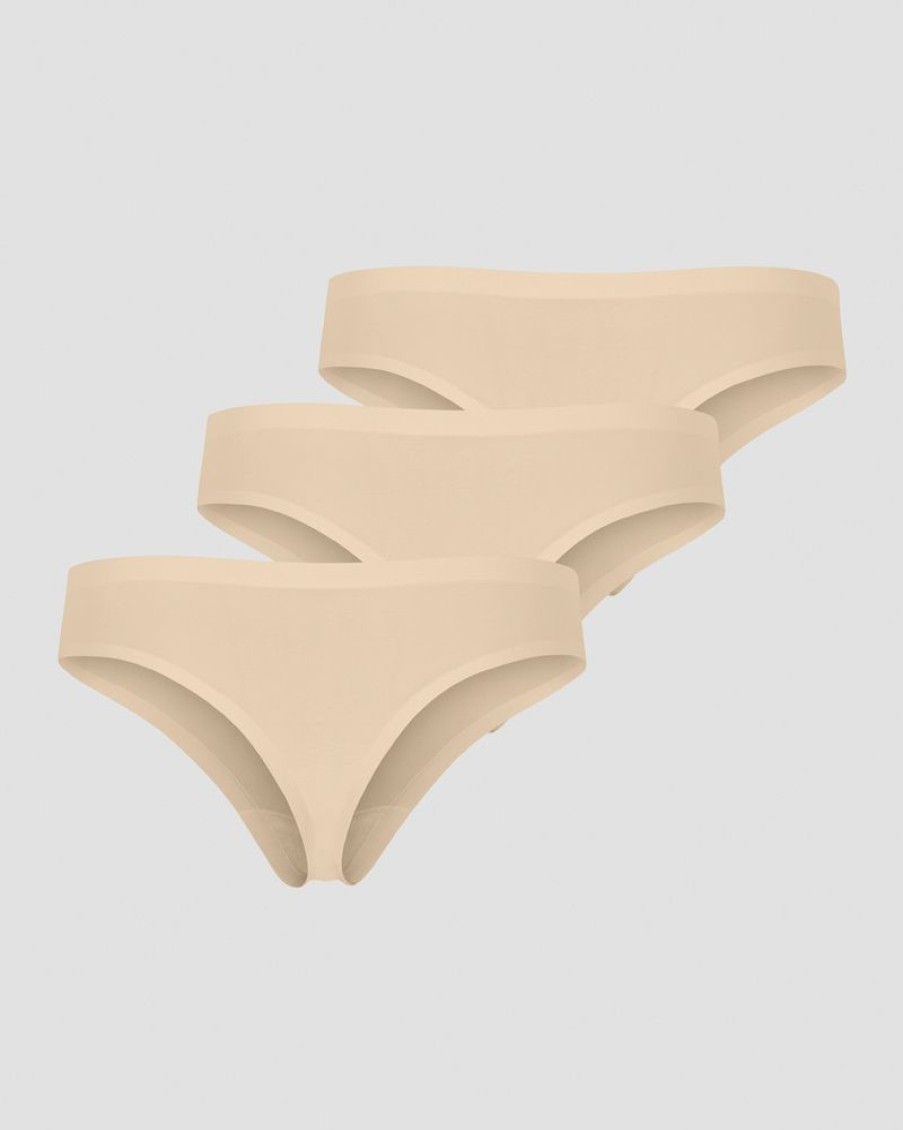 Dame ICIW Undertoy | Invisible Thong 3-Pack Beige