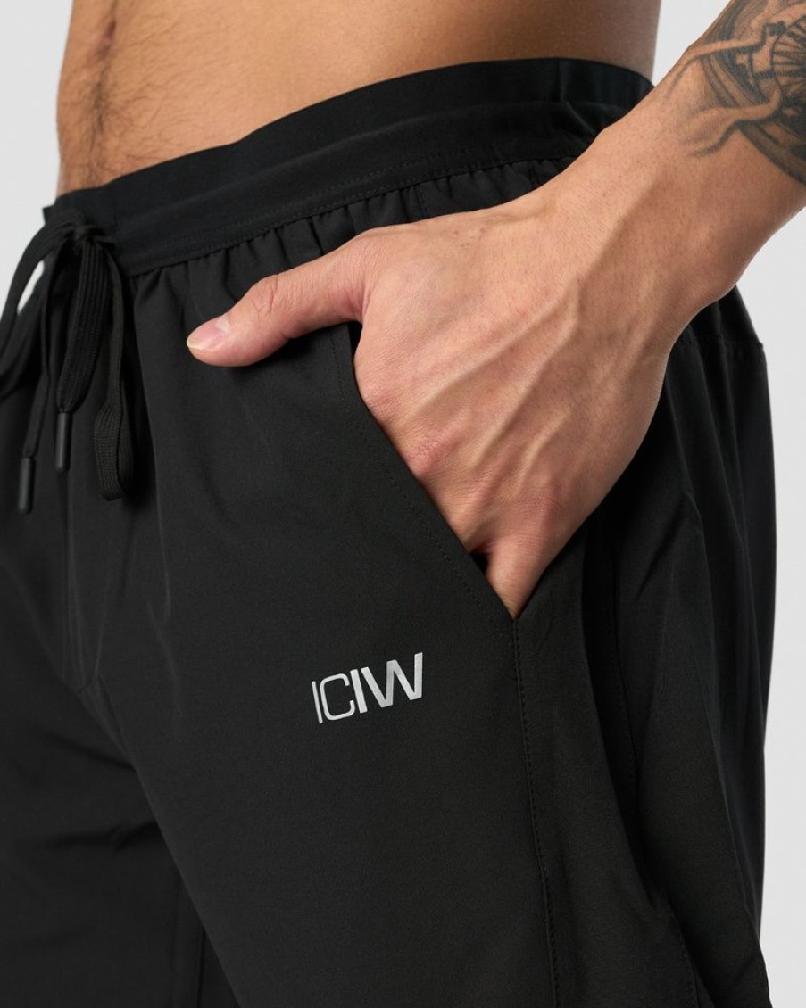 Herre ICIW Shorts | Workout 2-In-1 Shorts Black Men