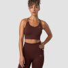 Dame ICIW Sport-Bh | Ribbed Define Seamless Sports Bra Warm Brown