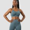 Dame ICIW Sport-Bh | Define Seamless Scrunch Sports Bra Jungle Green