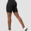 Dame ICIW Shorts | Scrunch V-Shape Biker Shorts Black Wmn