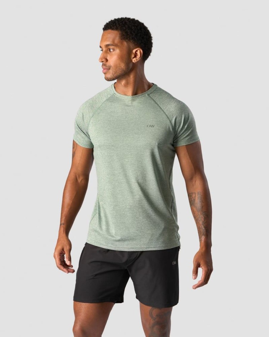 Herre ICIW T-Skjorter | Training Mesh T-Shirt Men Racing Green