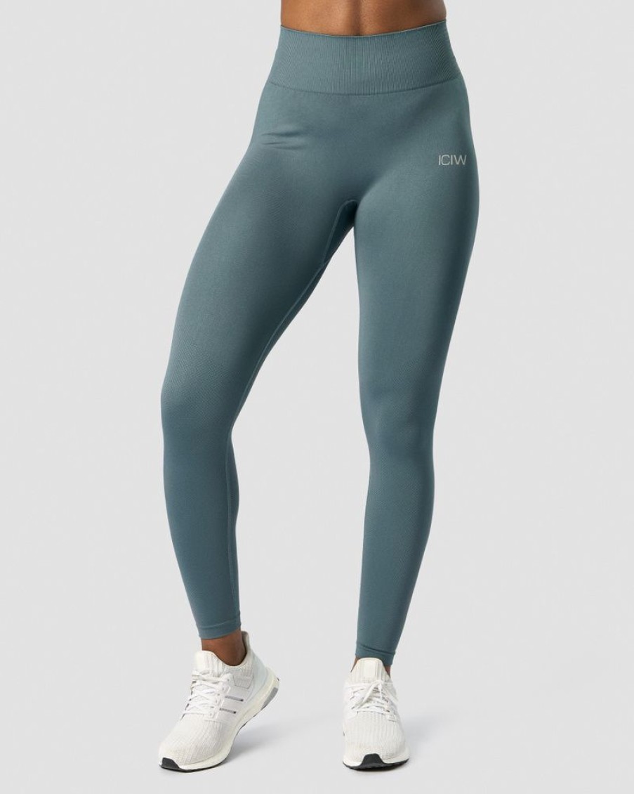 Dame ICIW Tights & Leggings | Define Seamless Tights Jungle Green Wmn