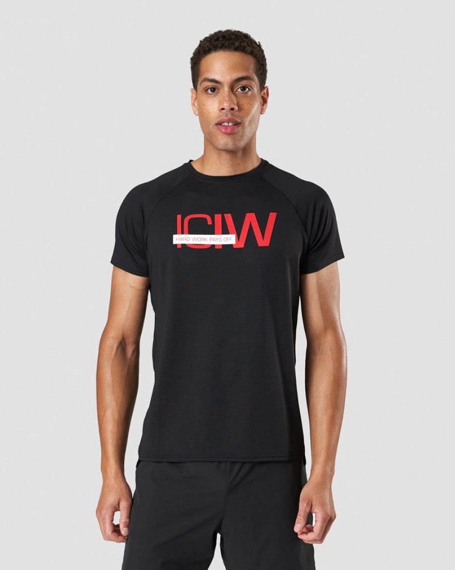 Herre ICIW T-Skjorter | Training Mesh T-Shirt Black Men