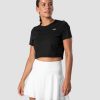 Dame ICIW T-Shirts | Training Cropped T-Shirt Black