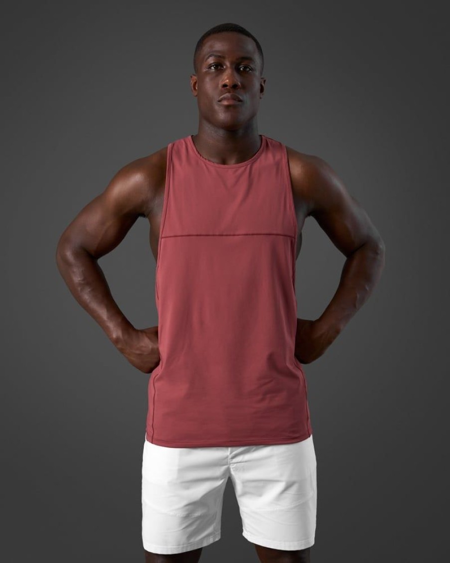 Herre ICIW Singleter | Reboot Stringer Top Men Brick Red