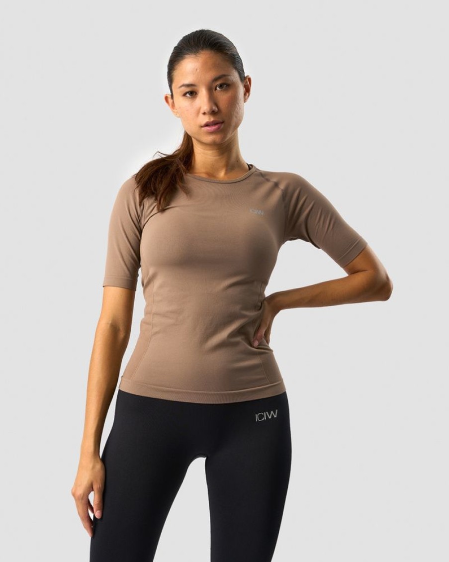 Dame ICIW Seamless | Everyday Seamless T-Shirt Mid Sleeve Desert Sand