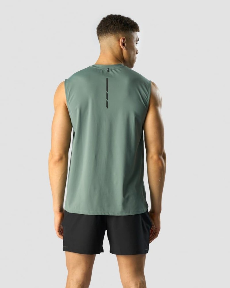 Herre ICIW T-Skjorter | Charge Sleeveless T-Shirt Men Sea Green