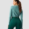 Dame ICIW Langermet | Define Cropped Adjustable Long Sleeve Mineral Green