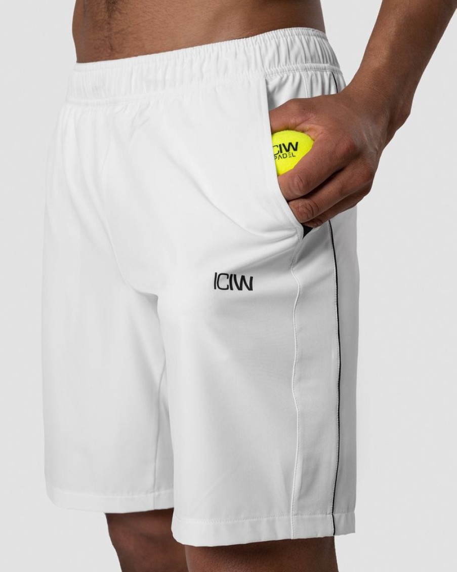 Herre ICIW Shorts | Training Stripe Shorts White Men