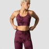 Dame ICIW Sport-Bh | Define Seamless Tie Dye Sports Bra Burgundy