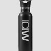 Dame ICIW Shakers, Flasker | Stainless Steel Water Bottle Black W. White Logo 600Ml