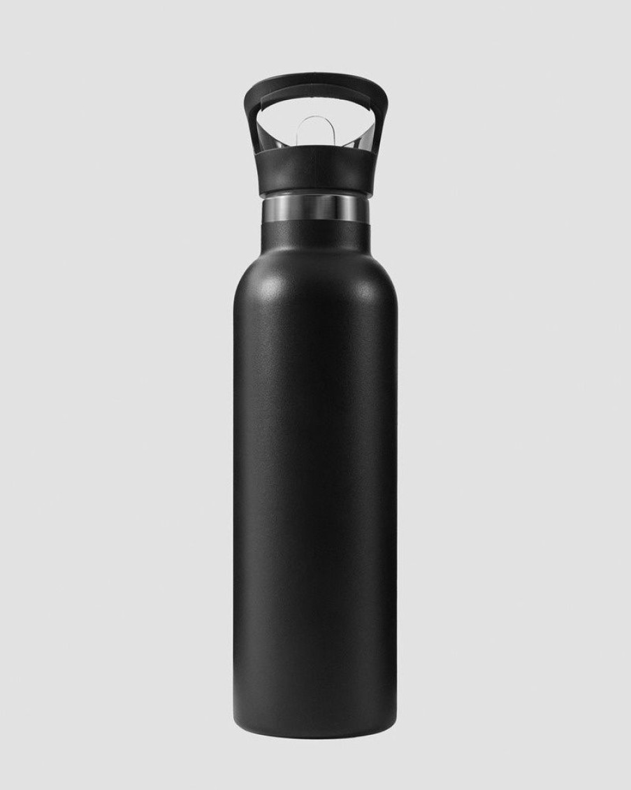 Dame ICIW Shakers, Flasker | Stainless Steel Water Bottle Black W. White Logo 600Ml