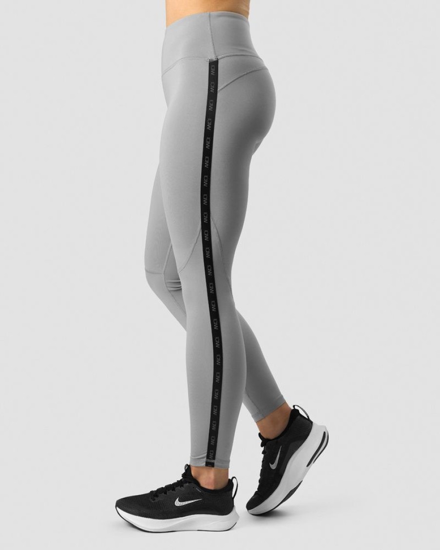 Dame ICIW Tights & Leggings | Ultimate Training Logo Tights Grey