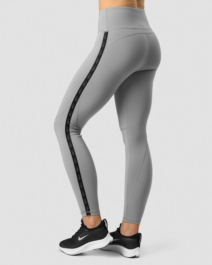 Dame ICIW Tights & Leggings | Ultimate Training Logo Tights Grey