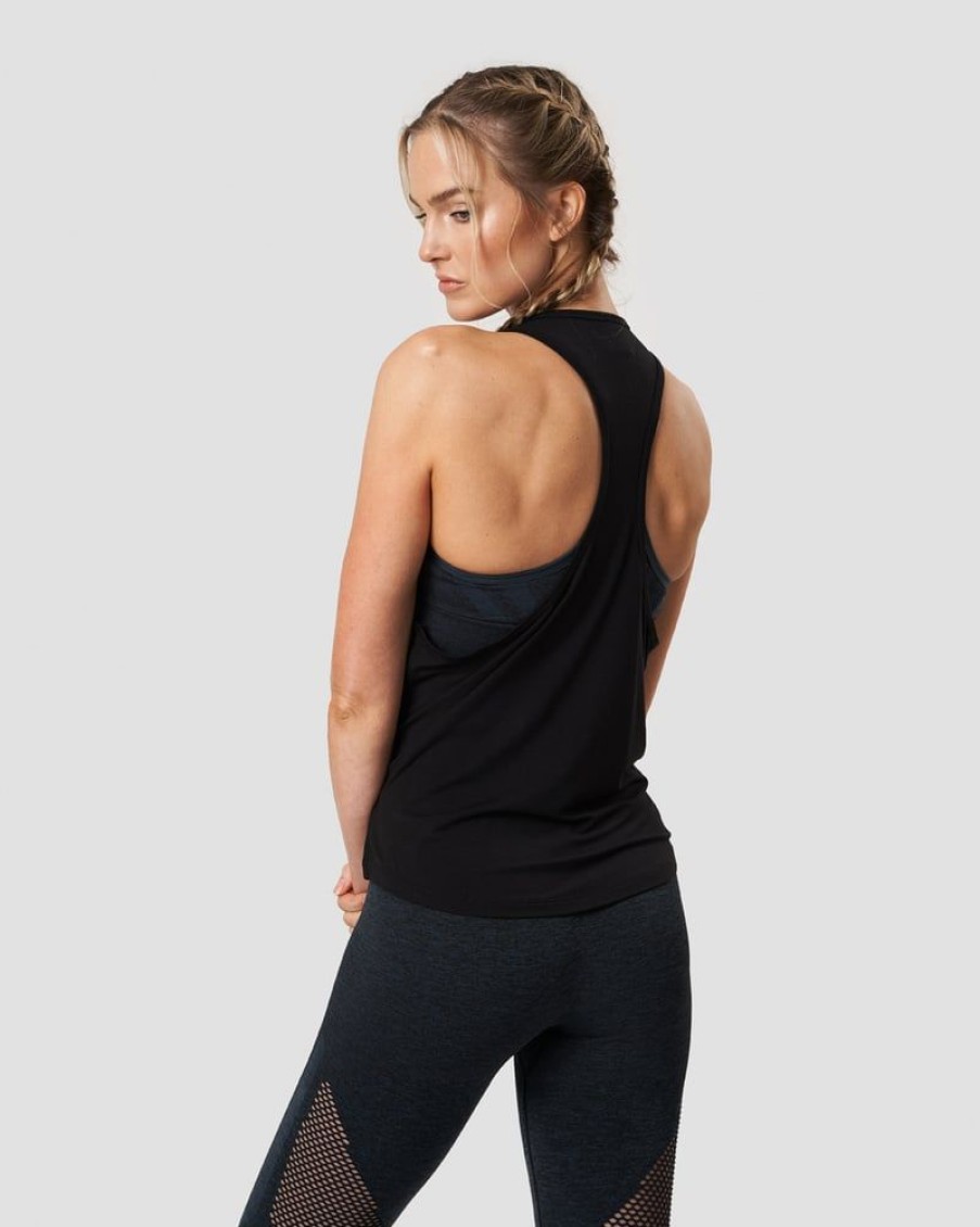 Dame ICIW Topper | Everyday Racerback Tank Top Black