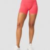 Dame ICIW Seamless | Ribbed Define Seamless Pocket Shorts Coral Red