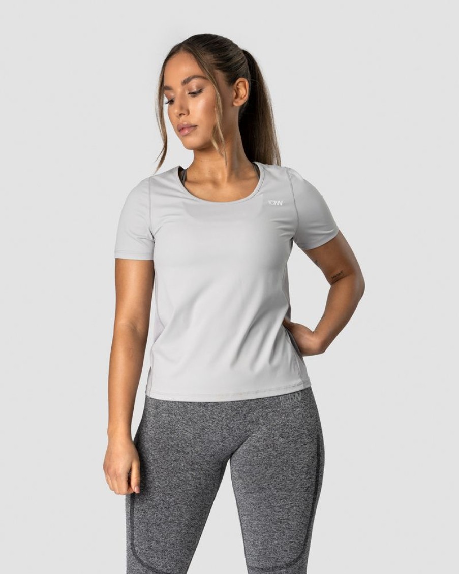 Dame ICIW T-Shirts | Everyday Tech T-Shirt Wmn Lt Grey