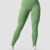 Dame ICIW Tights & Leggings | Ribbed Define Seamless Pocket Tights Light Green