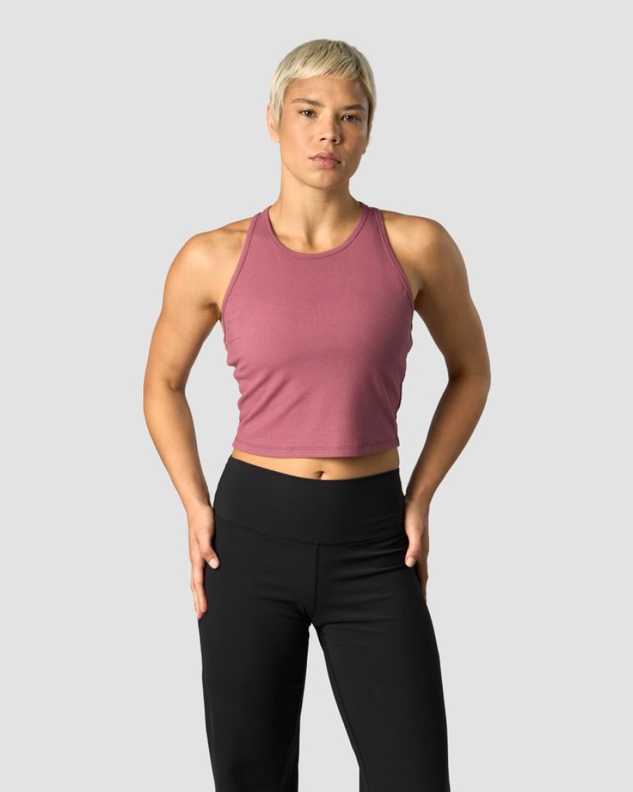 Dame ICIW Topper | Nimble Cropped Tank Top Wild Berry