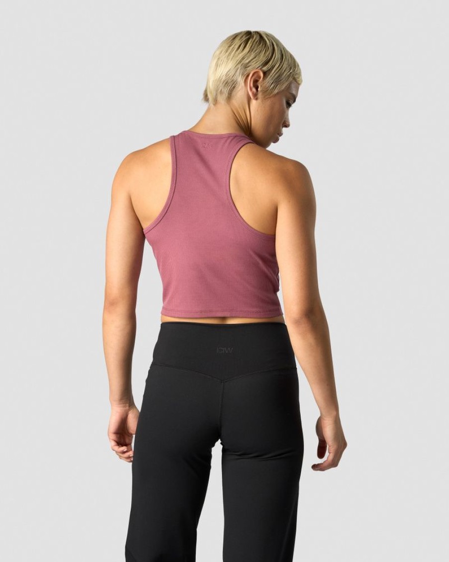 Dame ICIW Topper | Nimble Cropped Tank Top Wild Berry