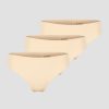 Dame ICIW Undertoy | Soft Thong 3-Pack Beige