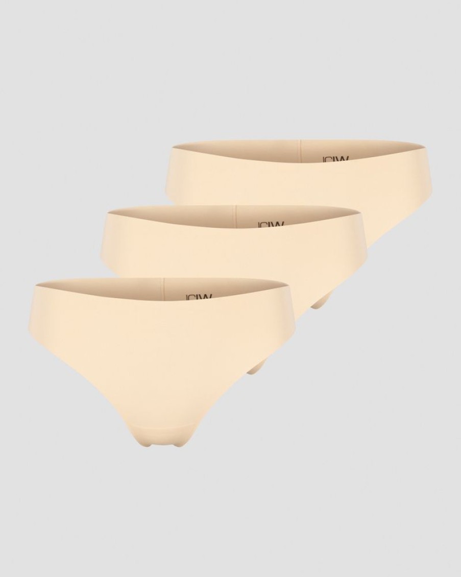 Dame ICIW Undertoy | Soft Thong 3-Pack Beige