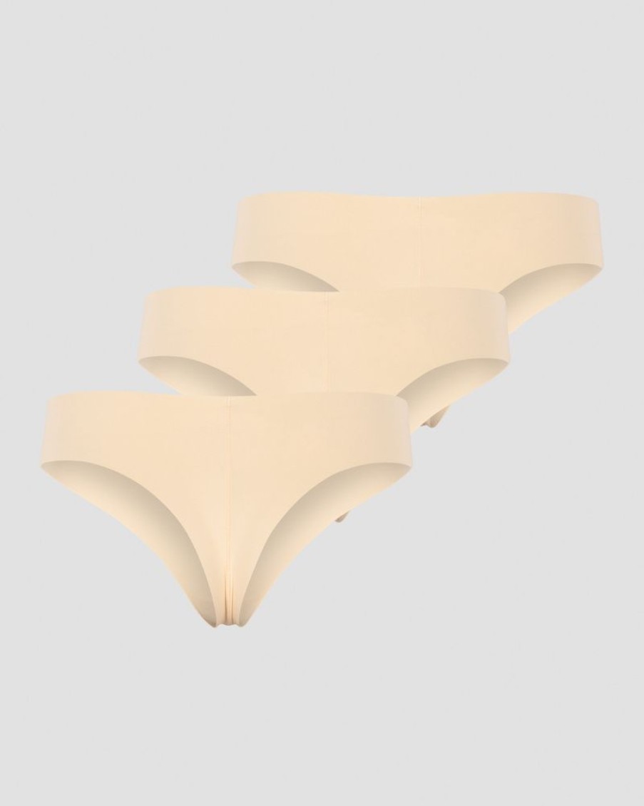 Dame ICIW Undertoy | Soft Thong 3-Pack Beige