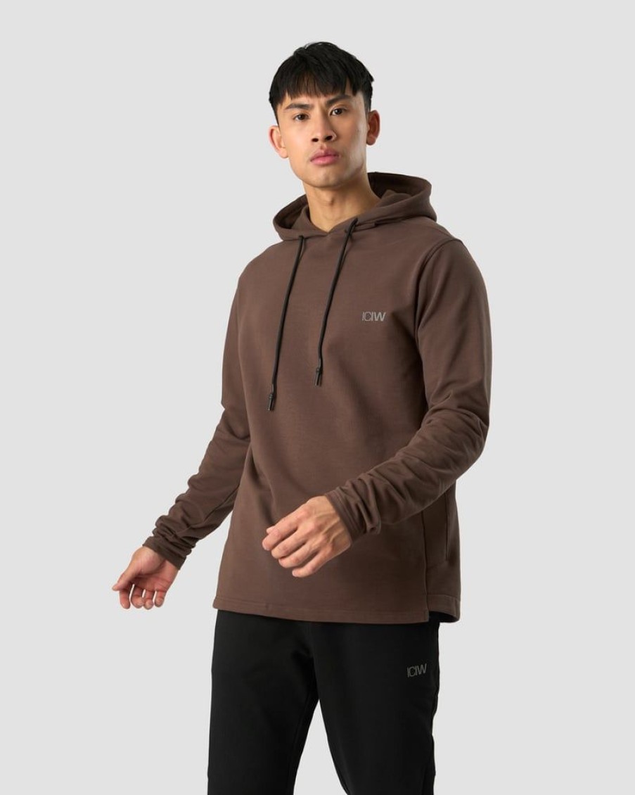 Herre ICIW Langermet | Stride Hoodie Men Dark Brown