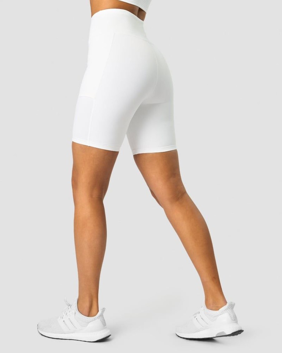 Dame ICIW Shorts | Training Biker Shorts White