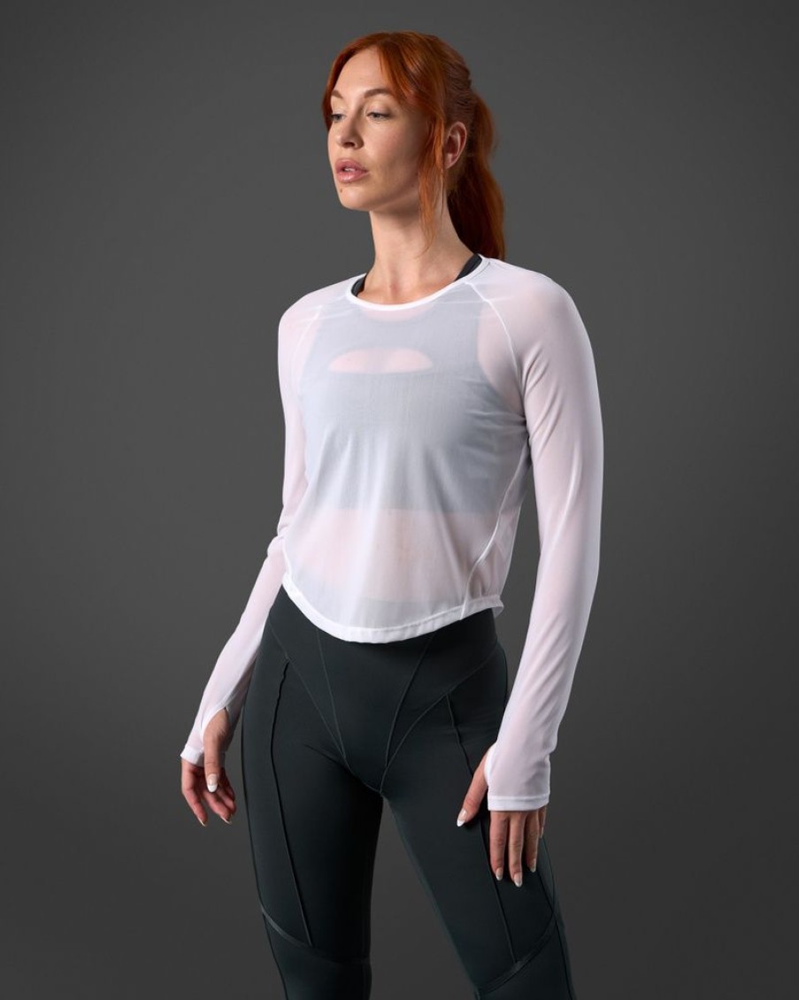 Dame ICIW Langermet | Reboot Mesh Long Sleeve White