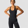 Dame ICIW Topper | Smash Padel 2-In-1 Tank Top Black