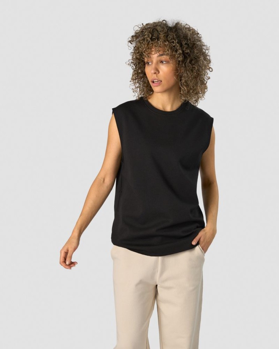 Dame ICIW Topper | Unified Sleeveless T-Shirt Black