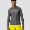 Herre ICIW Langermet | Smash Padel Mesh Longsleeve Grey Melange Men