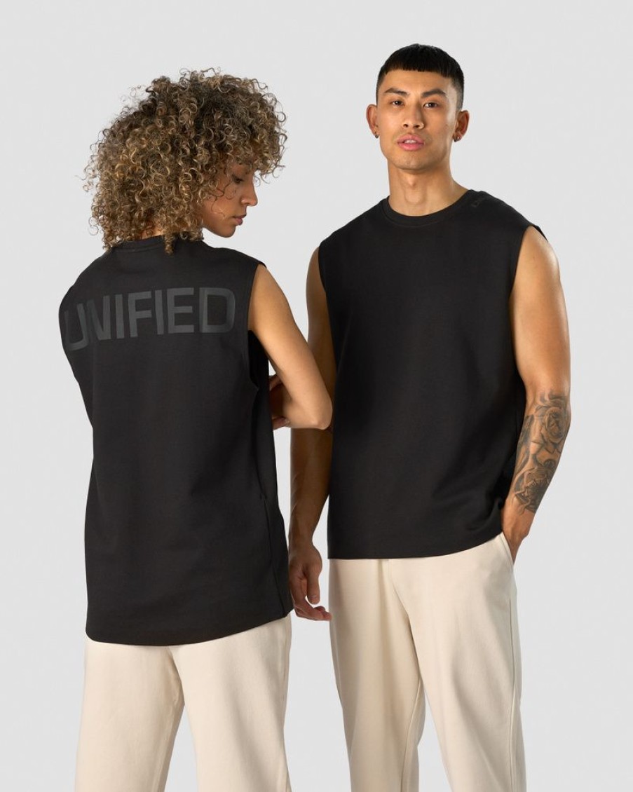 Dame ICIW Topper | Unified Sleeveless T-Shirt Print Black