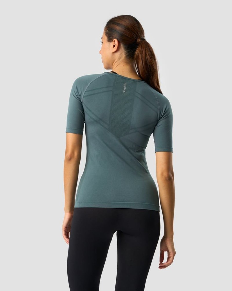 Dame ICIW Seamless | Everyday Seamless T-Shirt Mid Sleeve Jungle Green