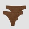 Dame ICIW Seamless | Everyday Seamless Thong 2-Pack Cinnamon