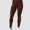 Dame ICIW Tights & Leggings | Ribbed Define Seamless Pocket Tights Warm Brown