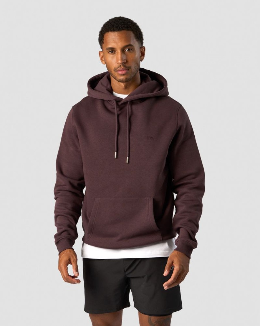 Herre ICIW Langermet | Everyday Hoodie Side Logo Men Burgundy