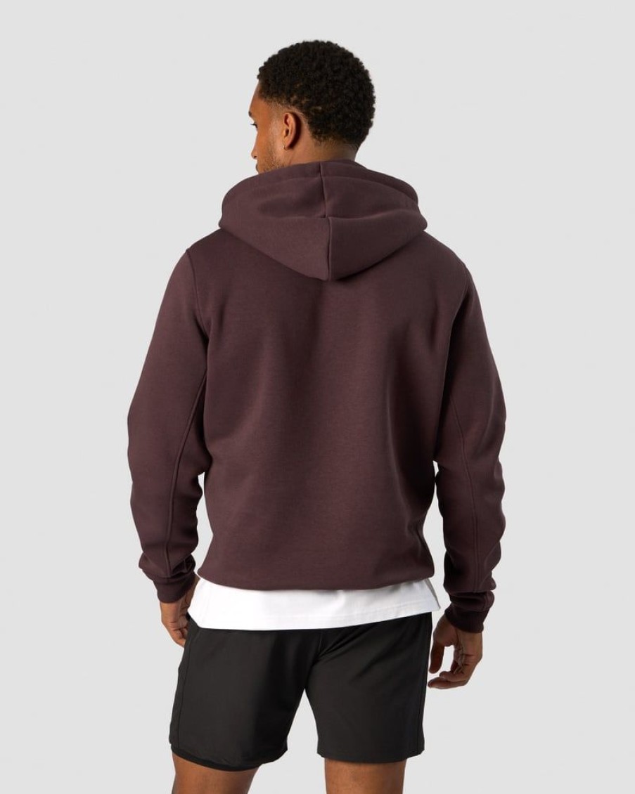 Herre ICIW Langermet | Everyday Hoodie Side Logo Men Burgundy