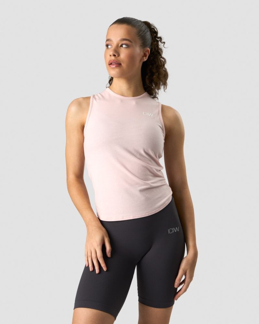 Dame ICIW Topper | Empowering Open Back Tank Sugar Pink