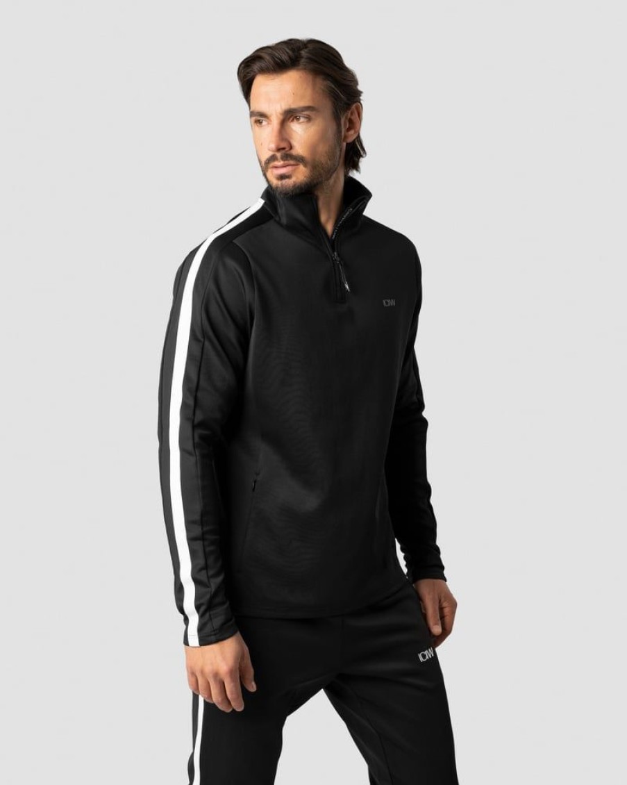 Herre ICIW Langermet | Track 1/4 Zip Jacket Black Men