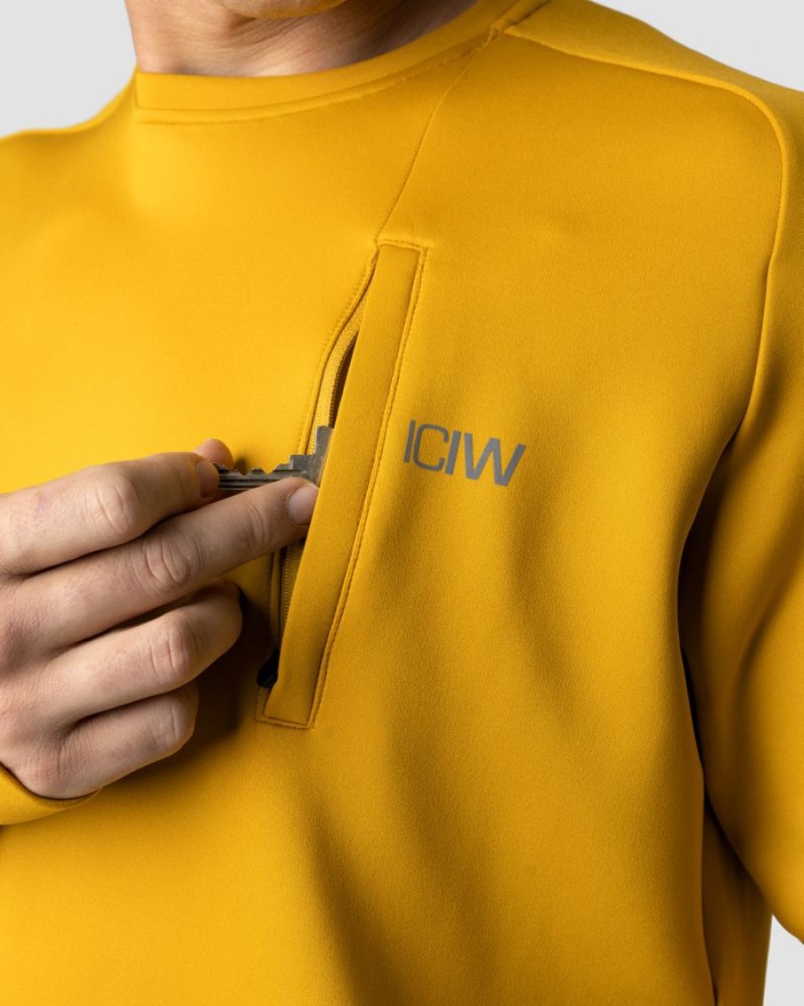 Herre ICIW Langermet | Mercury Crewneck Mustard