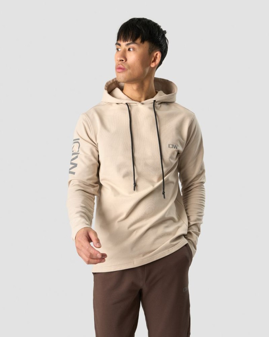 Herre ICIW Langermet | Stride Hoodie Men Beige