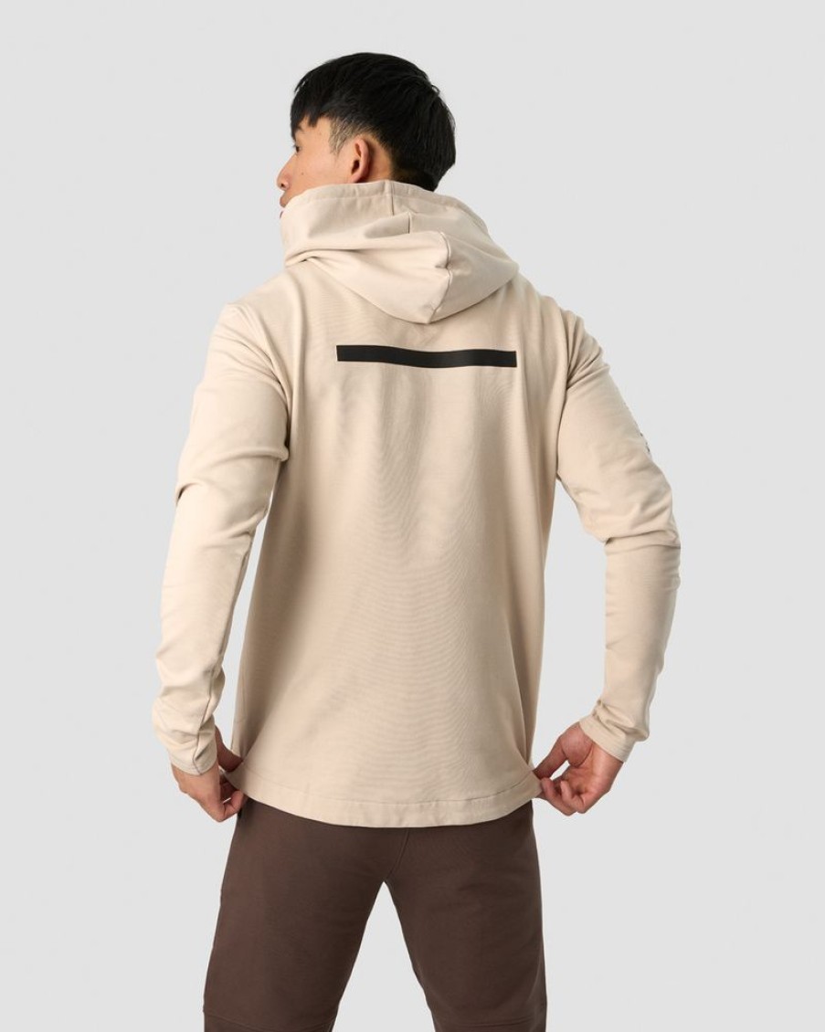 Herre ICIW Langermet | Stride Hoodie Men Beige