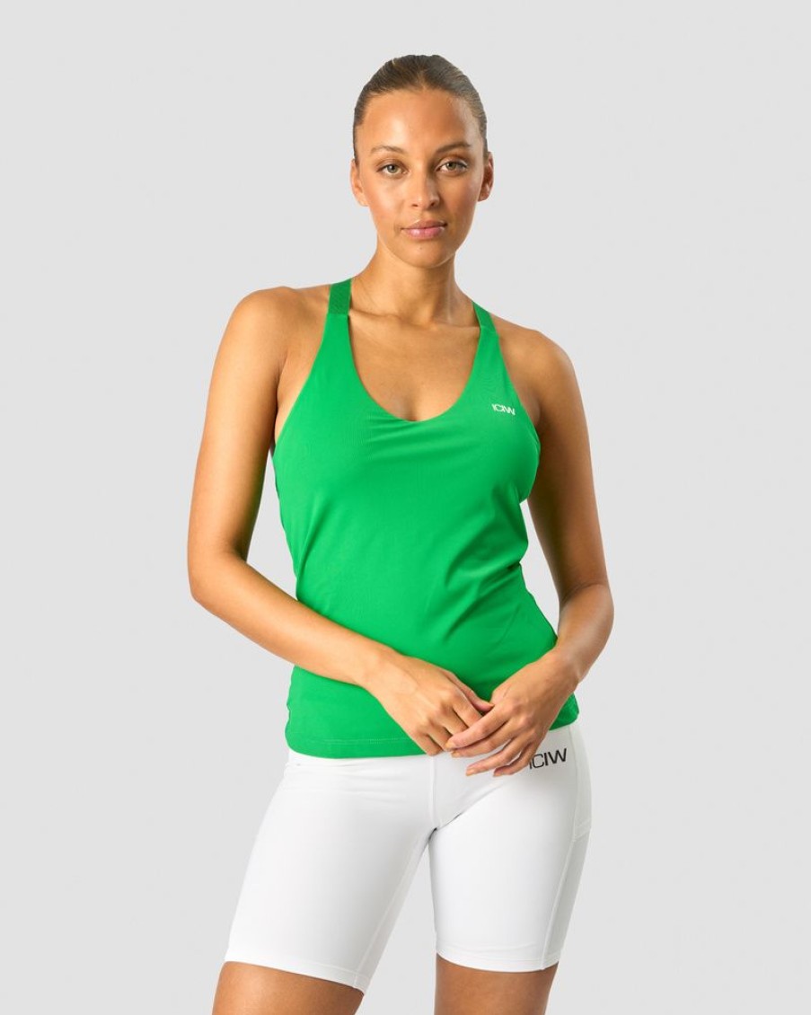 Dame ICIW Topper | Smash 2-In-1 Tank Top Bright Green